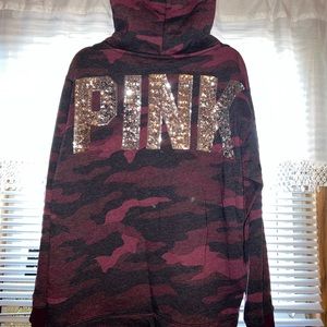 PINK sweatshirt camo